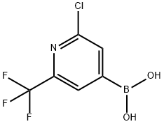 6-TrifluoroMethyl-2-chloropyridine-4-boronic acid Struktur