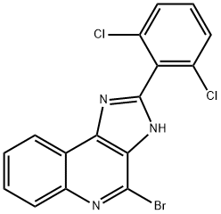 4-BroMo-2-(2,6-dichlorophenyl)-1H-iMidazo[4,5-c]quinoline Struktur