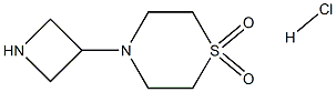 4-(Azetidin-3-yl)thioMorpholine 1,1-dioxide hydrochloride Struktur