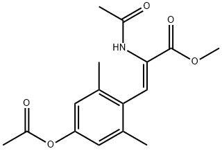 Methyl (Z)-2-acetaMido-3-(4-acetoxy-2,6-diMethylphenyl)-2-propenoate Struktur