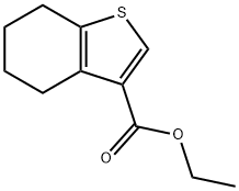 Ethyl 4,5,6,7-tetrahydro-1-benzothiophene-3-carboxylate Struktur