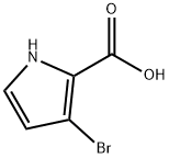 3-broMo-1H-Pyrrole-2-carboxylic acid Struktur