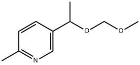 5-(1-(MethoxyMethoxy)ethyl)-2-Methylpyridine Struktur