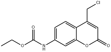 Ethyl (4-ChloroMethyl)couMarin-7-carbaMate Struktur