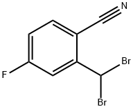 2-(DibroMoMethyl)-4-fluorobenzonitrile Struktur