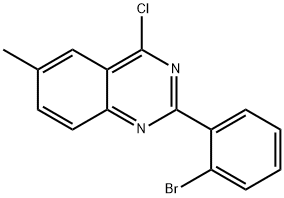 2-(2-BroMophenyl)-4-chloro-6-Methylquinazoline Struktur