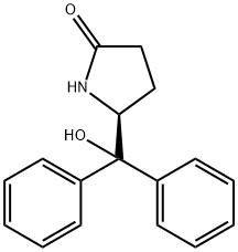 (5S)-5-(hydroxydiphenylMethyl)-2-Pyrrolidinone Struktur