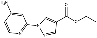 Ethyl 1-(4-aMinopyridin-2-yl)-1H-pyrazole-4-carboxylate Struktur