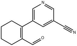 5-(2-ForMylcyclohex-1-en-1-yl)nicotinonitrile Struktur