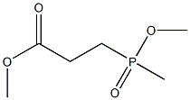 3-(MethoxyMethylphosphinyl)propanoic Acid Methyl Ester Struktur