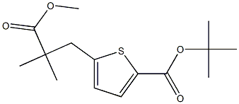 tert-Butyl 5-(3-Methoxy-2,2-diMethyl-3-oxopropyl)thiophene-2-carboxylate Struktur