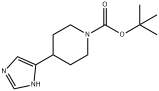 4-(1H-IMidazol-4-yl)-piperidine-1-carboxylic acid tert-butyl ester Struktur