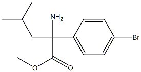 Methyl 2-aMino-2-(4-broMophenyl)-4-Methylpentanoate Struktur