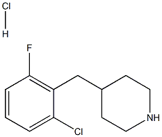 4-[(2-Chloro-6-fluorophenyl)Methyl]piperidine hydrochloride Struktur