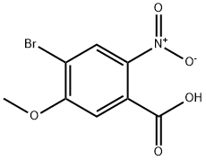 4-BroMo-5-Methoxy-2-nitro-benzoic acid Struktur