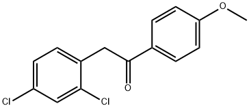 2-(2,4-Dichlorophenyl)-1-(4-Methoxyphenyl)ethanone Struktur