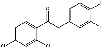 1-(2,4-Dichlorophenyl)-2-(3,4-difluorophenyl)ethanone Struktur