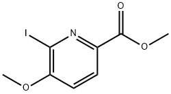 6-Iodo-5-Methoxy-pyridine-2-carboxylic acid Methyl ester Struktur