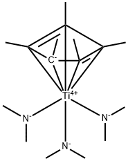 PentaMethylcyclopentadienyltris (diMethylaMino)titaniuM(IV) Struktur