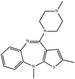 奧氮平甲基雜質 結構式