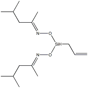 4-Methyl-2-pentanone, O, O′-(methyl vinyl silylene) dioxime Struktur