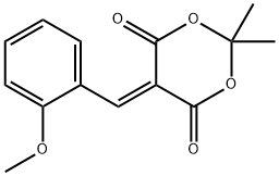 5-(2-METHOXYBENZYLIDENE)-2,2-DIMETHYL-1,3-DIOXANE-4,6-DIONE Struktur