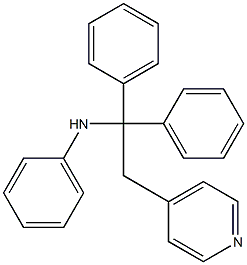 N-(1,1-Diphenyl-2-(pyridin-4-yl)ethyl)aniline Struktur