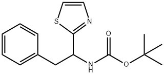 CarbaMic acid, [2-phenyl-1-(2-thiazolyl)ethyl]-, 1,1-diMethylethyl ester (9CI) Struktur