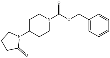 Benzyl 4-(2-oxopyrrolidin-1-yl)piperidine-1-carboxylate Struktur