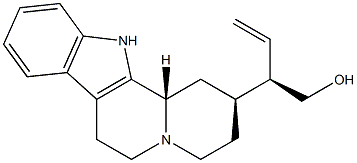 (2S,βR)-β-Vinyl-1,2,3,4,6,7,12,12bβ-octahydroindolo[2,3-a]quinolizine-2-ethanol Struktur