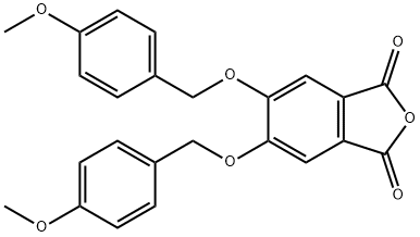 5,6-Bis((4-Methoxybenzyl)oxy)isobenzofuran-1,3-dione Struktur