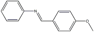 (E)-N-(4-Methoxybenzylidene)aniline Struktur