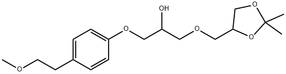 1-[(2,2-DiMethyl-1,3-dioxolan-4-yl)Methoxy]-3-[4-(2-Methoxyethyl)phenoxy]-2-propanol Struktur