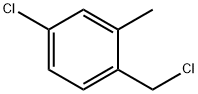 4-chloro-1-(chloromethyl)-2-methylbenzene Struktur