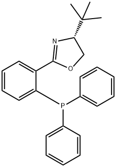 (4R)-4-(1,1-diMethylethyl)-2-[2-(diphenylphosphino)phenyl]-4,5-dihydro-Oxazole Struktur