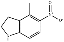 4-Methyl-5-nitroindoline Struktur