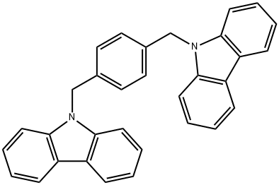 N,N'-Dicarbazolyl-1,4-dimethene-benzene Struktur