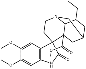 (2ξ,4ξ,5ξ,6ξ,18ξ)-Conopharyngine oxindole Struktur