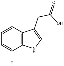 1H-Indole-3-aceticacid,7-fluoro-(9CI) Struktur