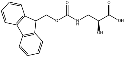 FMoc-(S)-3-aMino-2-hydroxypropionic acid Struktur