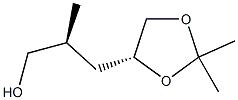 (R)-3-((S)-2,2-diMethyl-1,3-dioxolan-4-yl)-2-Methylpropan-1-ol Struktur