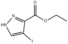 Ethyl 4-iodo-1H-pyrazole-5-carboxylate Struktur