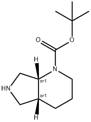 (4aS,7aS)-tert-butyl octahydropyrrolo[3,4-b]pyridine-1-carboxylate Struktur