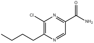 5-Butyl-6-chloropyrazine-2-carboxaMide Struktur