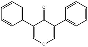 3,5-diphenyl-4H-pyran-4-one Struktur