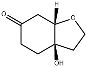 (3aR,7aS)-Hexahydro-3a-hydroxy-6(2H)-benzofuranone Struktur