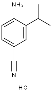 4-Cyano-2-isopropylaniline hydrochloride Structure