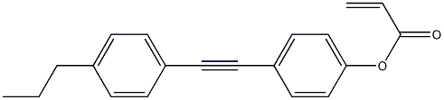 2-Propenoic acid 4-[(4-propylphenyl)ethynyl]phenyl ester Struktur