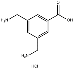 3,5-Bis(aMinoMethyl)benzoic acid dihydrochloride Struktur