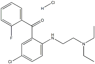 5-Chloro-2-(2-diethylaMinoethylaMino)-2'-fluorobenzophenone Hydrochloride Struktur